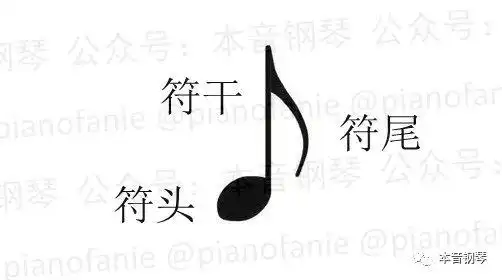 四二拍用音符怎么表示本音钢琴乐理八分音符