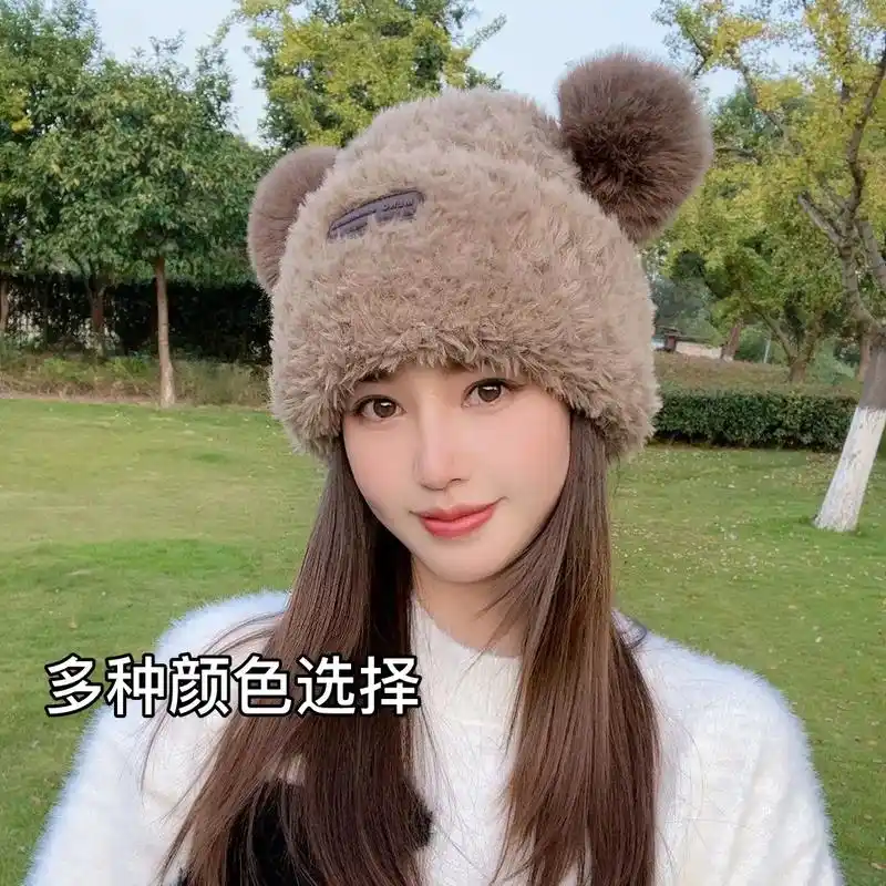 小熊一吹可爱风,帽子轻松脱~.带货文案:今年流行的复古风可能 - 抖音