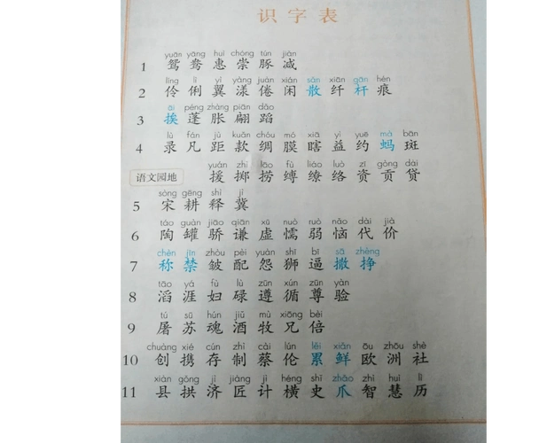 部编版三年级上册语文全册生字词表,三年级需要掌握的生字词语,小学三