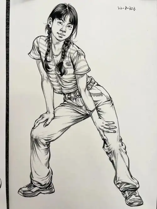 美术高考  #速写人物  #速写  #速写打卡  #速写教学