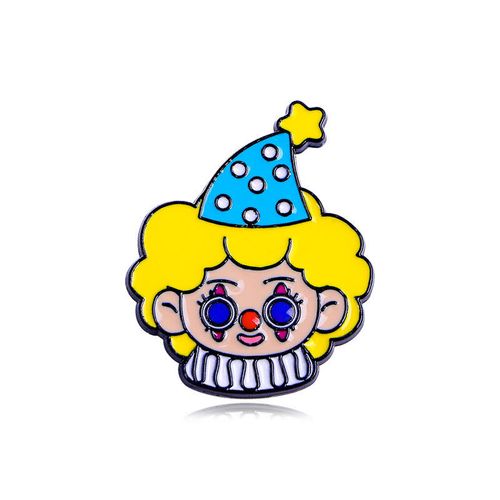lennik原创卡通可爱小丑胸针童趣创意萌 衣服装饰包包扣 金属刺马针