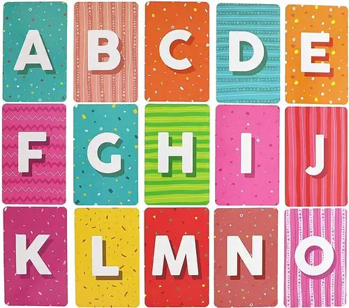 bright creations 磁性字母闪存卡(26 个)组合设计