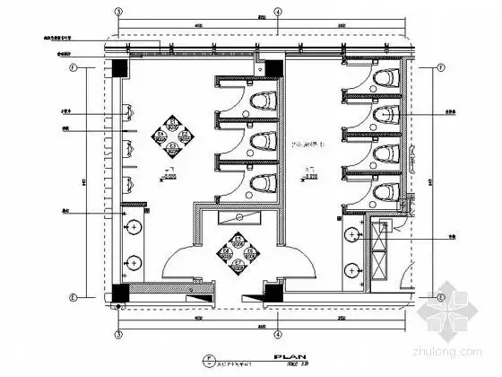 简洁公共卫生间室内装修图-公共空间装修-筑龙室内设计论坛