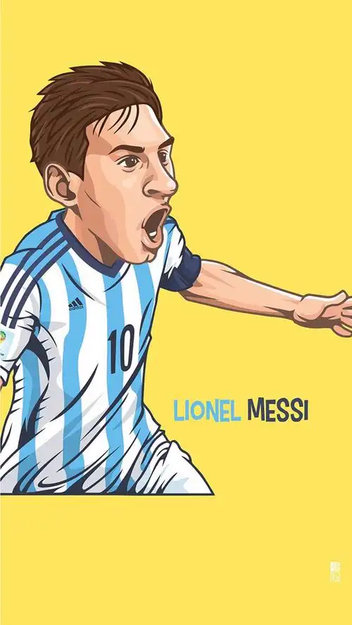 阿根廷球星梅西手机壁纸图片