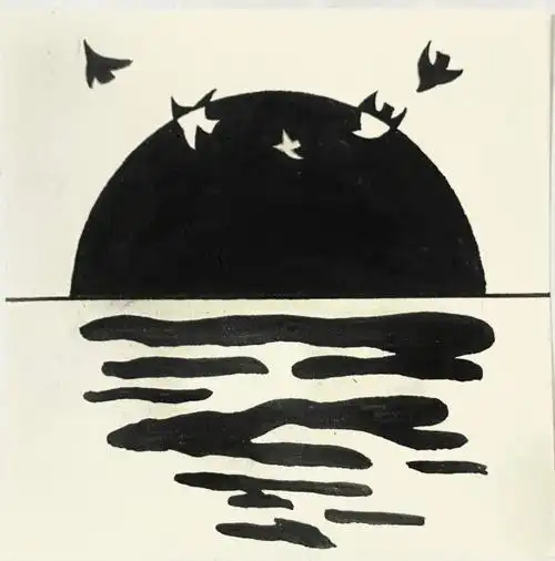 面的平面构成作业正负形