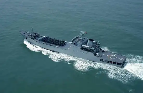 又列装了一批排水量在500吨到1500吨之间的中小型登陆舰,包括271系列