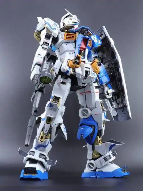 九龙涂装改造pgu元祖高达模型_精细化_细节_骨架