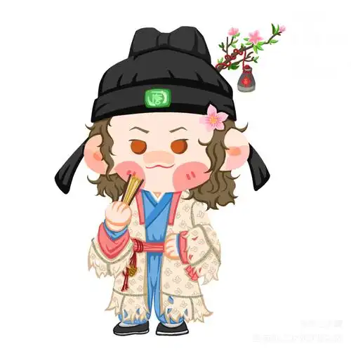 唐啵虎_江南百景图唐伯虎q版同人绘画作品