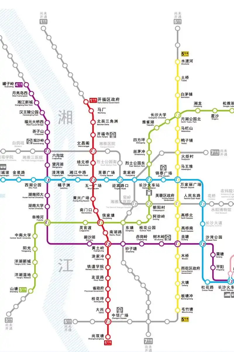 长沙地铁建设加快未来将建成18条轨道交通线路