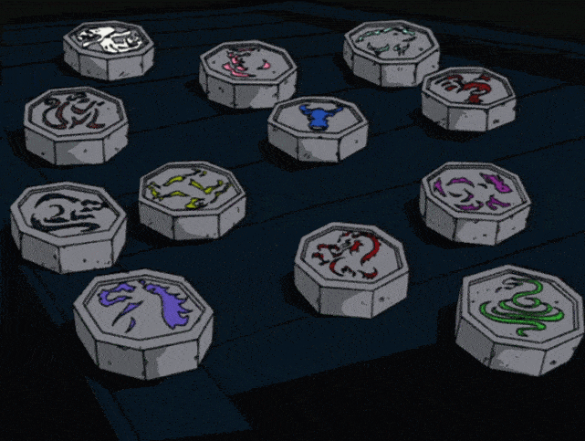 为了让美国观众能够理解十二生肖,剧情中出现了十二符咒的设定,不同的