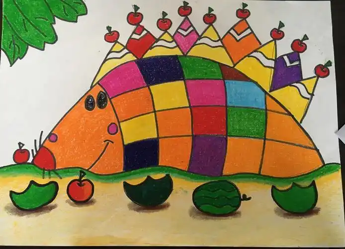 其它 绘童真童趣活动分为命题简笔画和自由创意绘画.