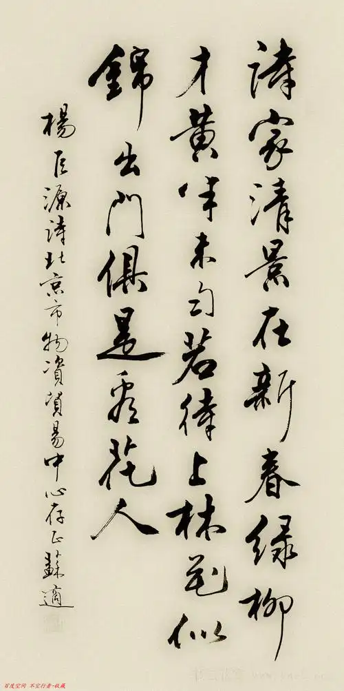 苏适行书书法作品