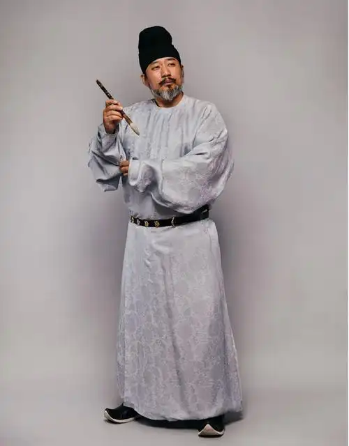 山涧服饰复原款汉服唐圆领袍真丝缺胯袍淘宝网