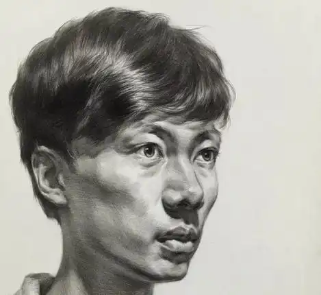 人脸头像素描画法步骤图