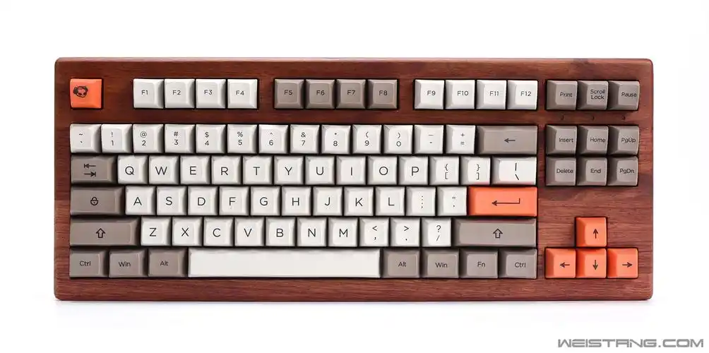 akkorosewood87花梨木机械键盘赏析