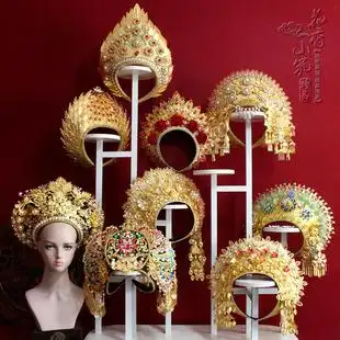精美古装头饰泰国皇室发冠王后皇冠 电视剧择天记 女王头冠舞台秀