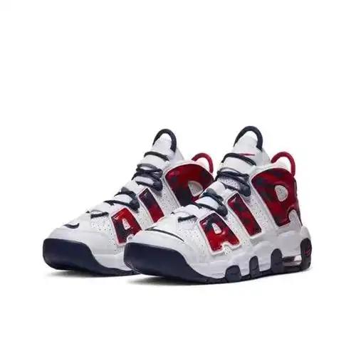 nike air more uptempo 大air 皮蓬 白蓝红蛇纹迷彩 cz7885-100