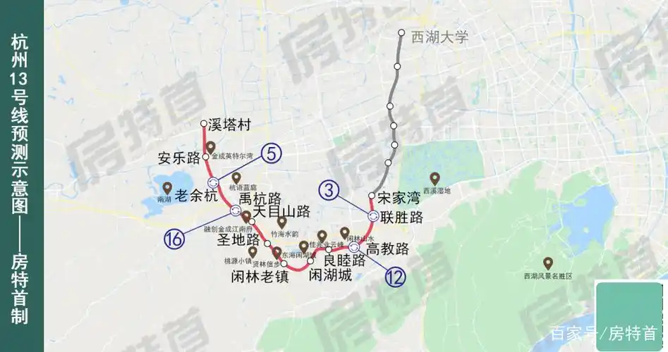 杭州地铁四期路线研判no.05:13号线