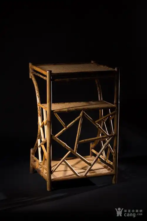 l3060昭和时期斑竹精编茶道茶棚