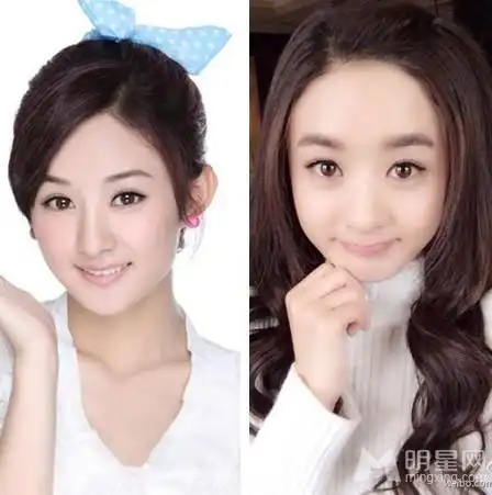 赵丽颖对比照一部《甄嬛传》走红了赵丽颖陈晓,也瞬间成为了大家关注