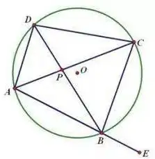adc=∠ebc③同底,同侧且对底边张等角的四点共圆.