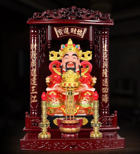 招财文财神爷摆件大号 金佛像乔迁开业创意礼品 范蠡财神供奉摆设