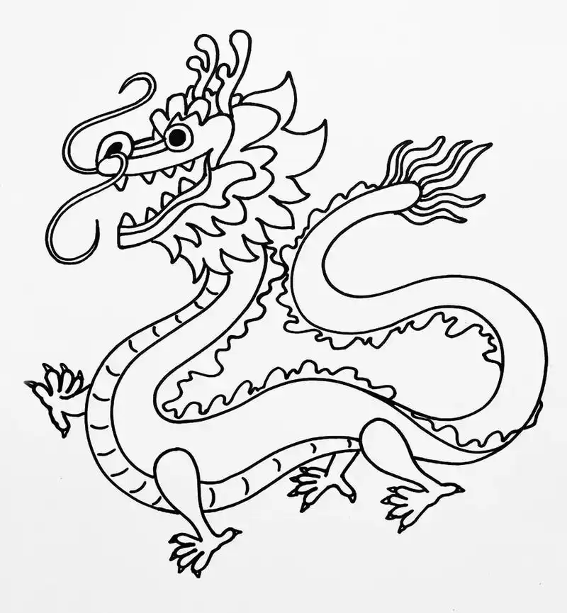 儿童画教程|龙年邮票的文化之旅 【绘画提示】  了解中国龙的象征意义