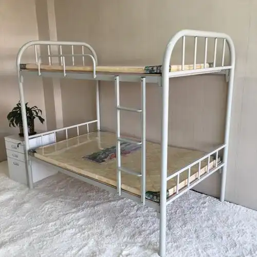 上下铺铁床_厂家耐用上下铺双层铁床宿舍员工铁架床 学生成人 - 阿里
