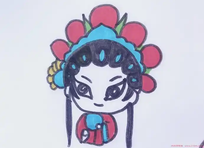 花旦新款客厅小图简单易绣初学的关于q版京剧花旦的简笔画画法相比之