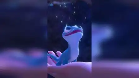 这蜥蜴和艾莎公主一样,都是卡姿兰大眼睛