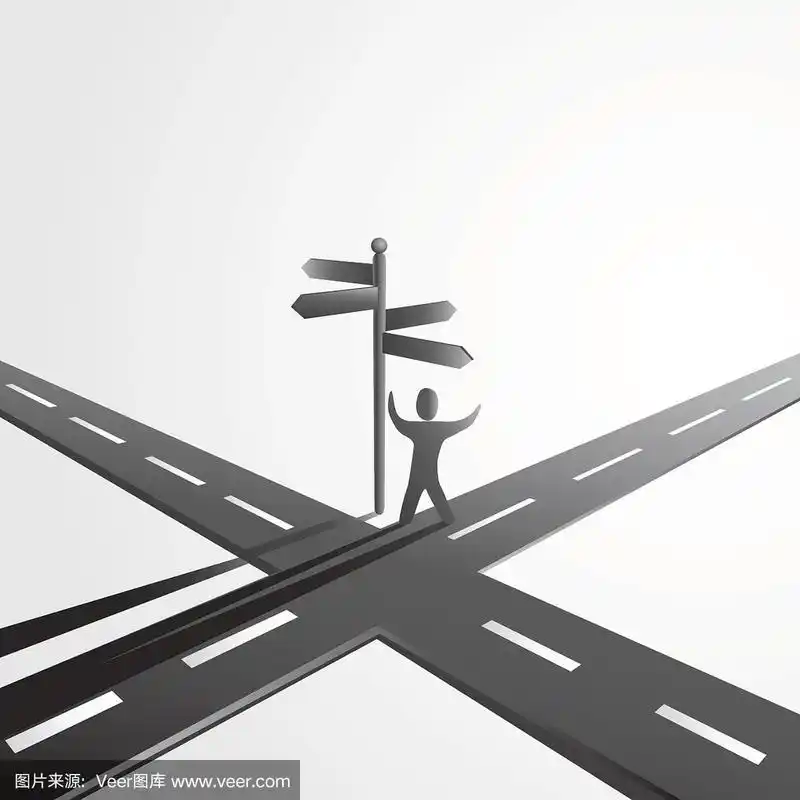 一个人站在十字路口的图像