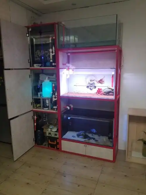 自制三层鱼缸组缸