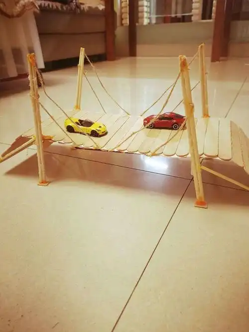 火炬实验小学2020科创节六年级diy桥梁手工展示