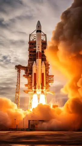 发射起飞的火箭模板_中国航天日模板图片_20张模板图片_红动中国