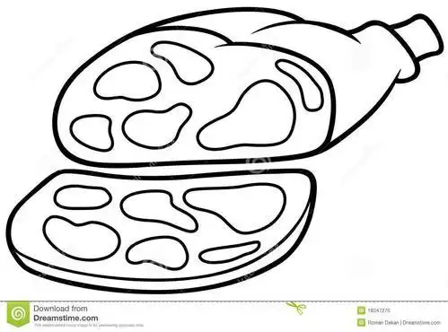 五花肉肉的简笔画步骤