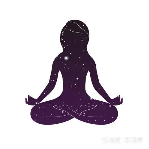 女人坐在莲花的姿势