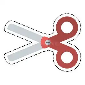 剪窗花简单幼儿卡通剪刀学校用具照片