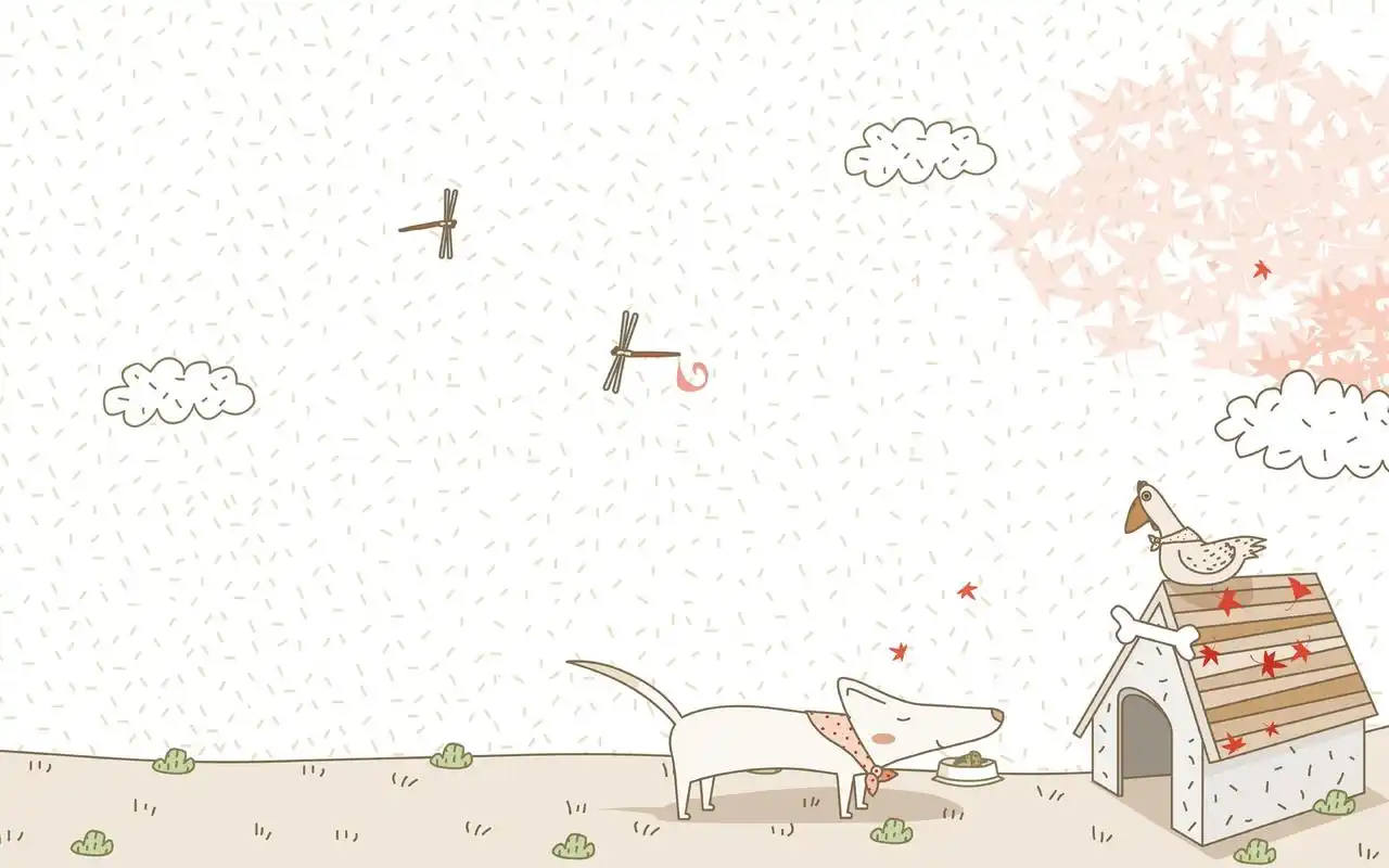 电脑壁纸 动漫卡通 卡通明星 可爱的卡通狗狗