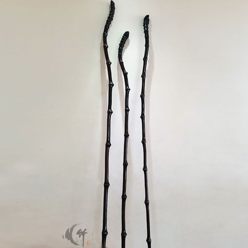 复古精品文人筇竹手杖罗汉竹文玩户外徒步登山拐杖防滑纯手工制作