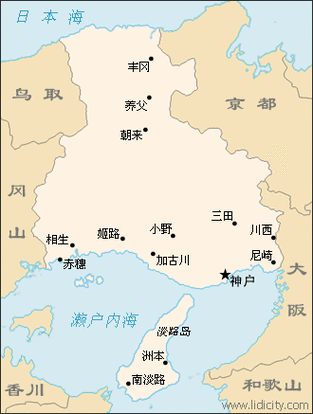 日本兵库县 the prefecture of hyogo, japan