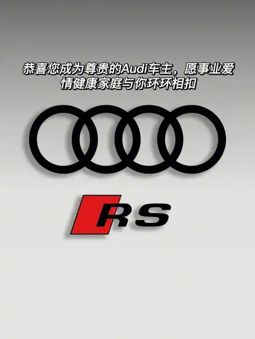 尊贵的奥迪车主愿事业爱情与您环环相扣
