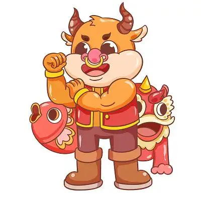 卡通可爱牛图片