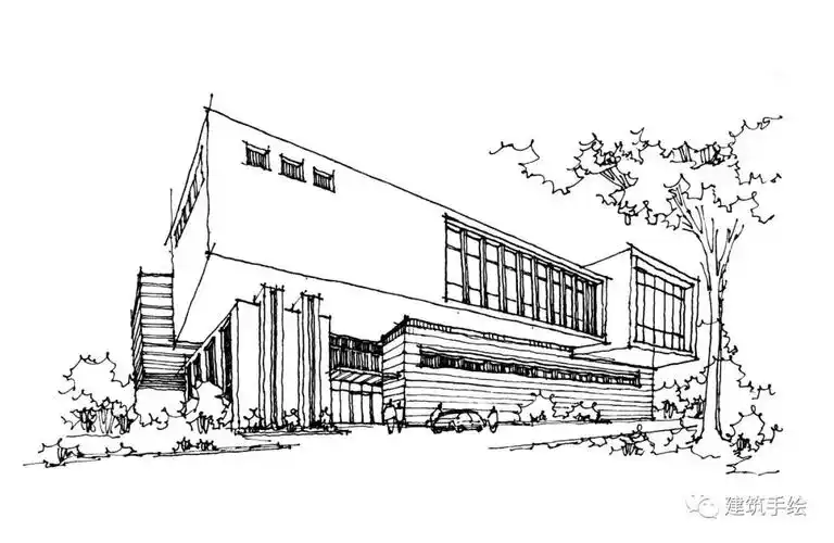 建筑手绘临摹线稿坚持版