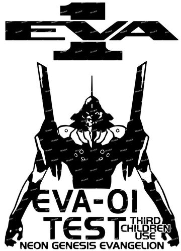 中号f036202新世纪福音战士eva动漫电脑吉他吉他手笔记本个性小贴纸