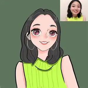 真人照片制作微信头像卡通图片2  手绘头像q版软萌卡通人物真人照片画