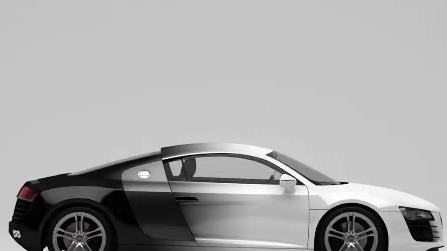 黑白渐变#奥迪#topcar拓普卡#拓普卡汽车改色膜完美我来做,时尚你