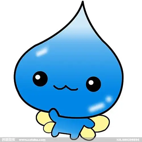 卡通水滴[psd,源文件]