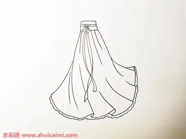 古代裙子简笔画画