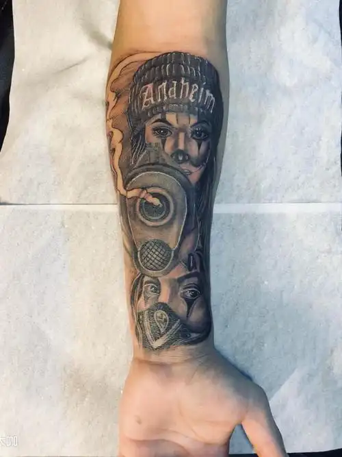 西海岸_纹身图案手稿图片_thug-阿童木的纹身作品集