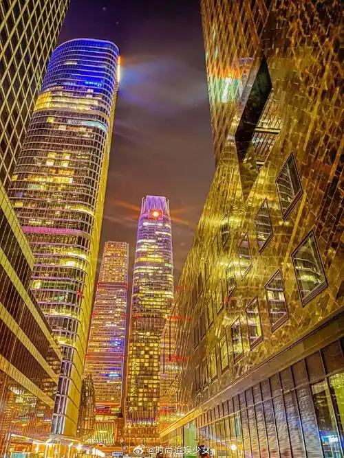 国贸夜景独有的浪漫##北京超绝的夜景